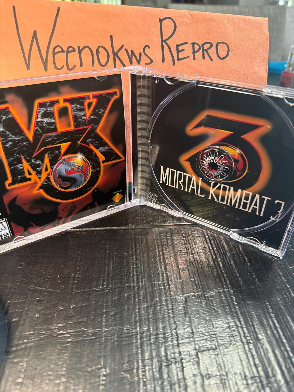 Mortal Kombat 3 REPLACEMENT CASE No Disc Ps1