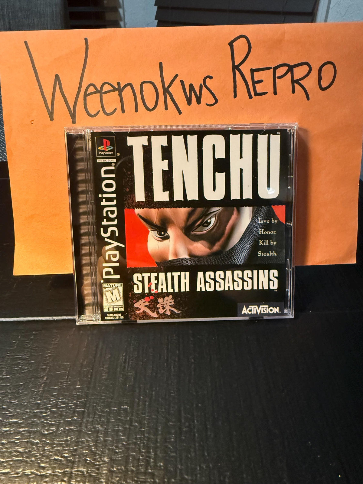 Tenchu Stealth Assassins REPLACMENT CASE No Disc ps1