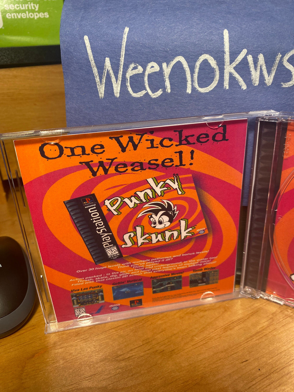 Punky Skunk REPLACMENT CASE No Disc Ps1