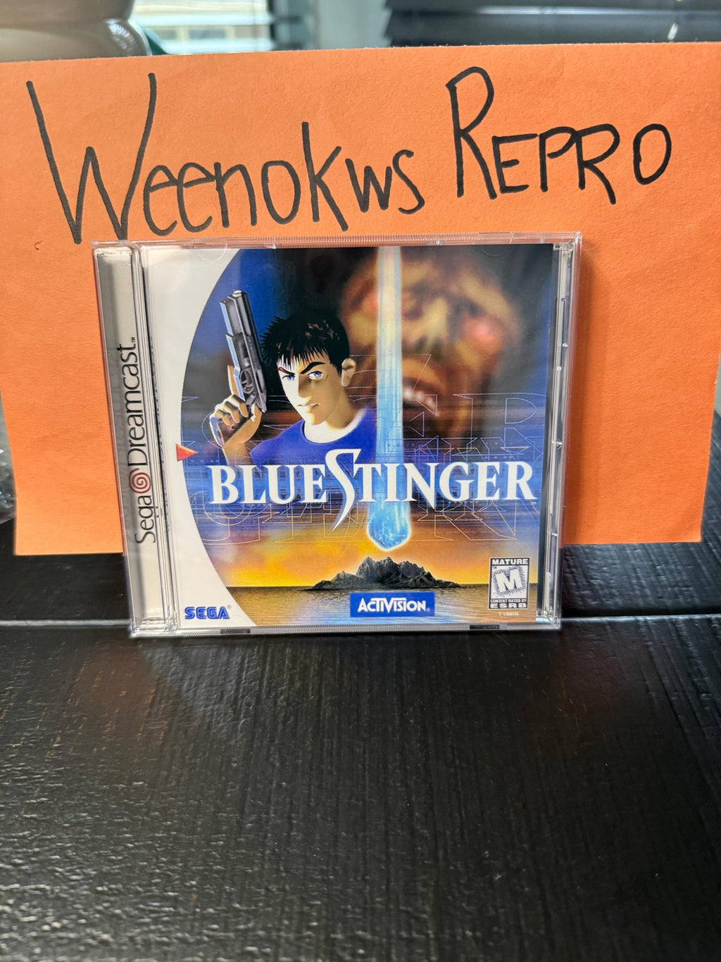 Blue Stinger REPRODUCTION CASE No Game!! Dreamcast