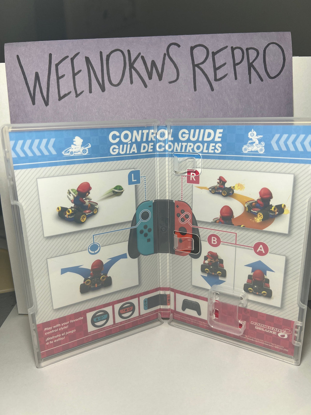 Mario Kart 8 Deluxe REPLACEMENT CASE No Game! Nintendo Switch