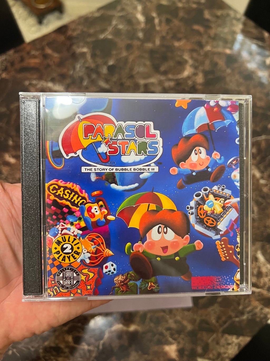Parasol Stars REPRODUCTION Case No Game 3D Printed Turbo Grafx
