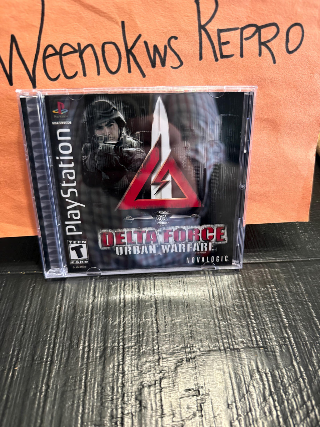 Delta Force Urban Warfare REPLACMENT CASE No Disc ps1