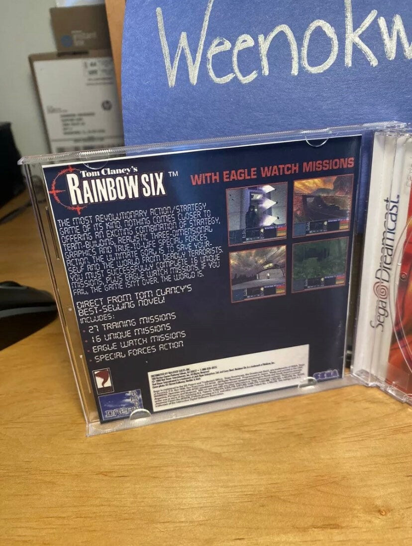 Tom Clancy’s Rainbow Six REPRODUCTION CASE No Disc Dreamcast