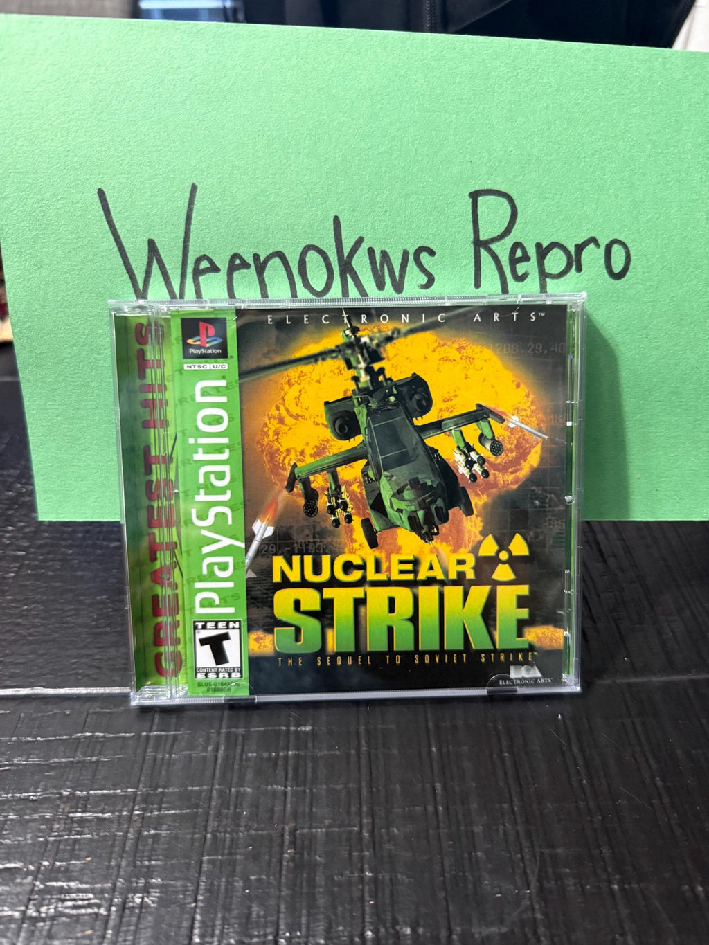 Nuclear Strike Greatest Hits REPLACMENT CASE No Disc ps1