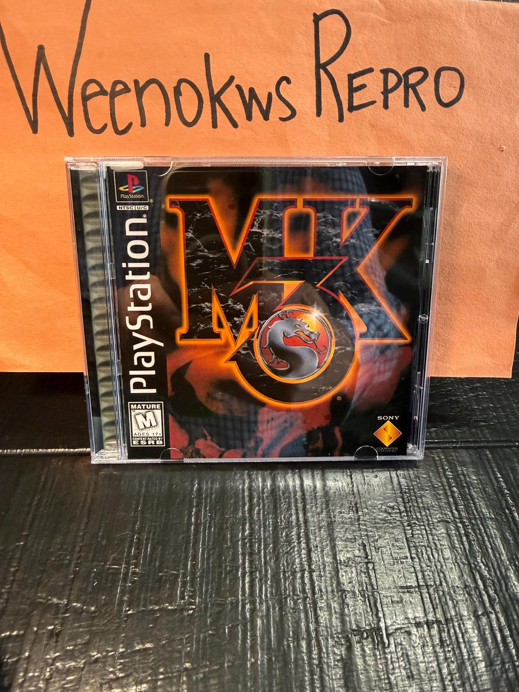 Mortal Kombat 3 REPLACEMENT CASE No Disc Ps1