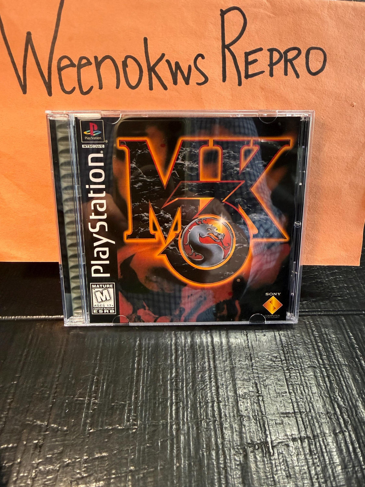 Mortal Kombat 3 REPLACEMENT CASE No Disc Ps1