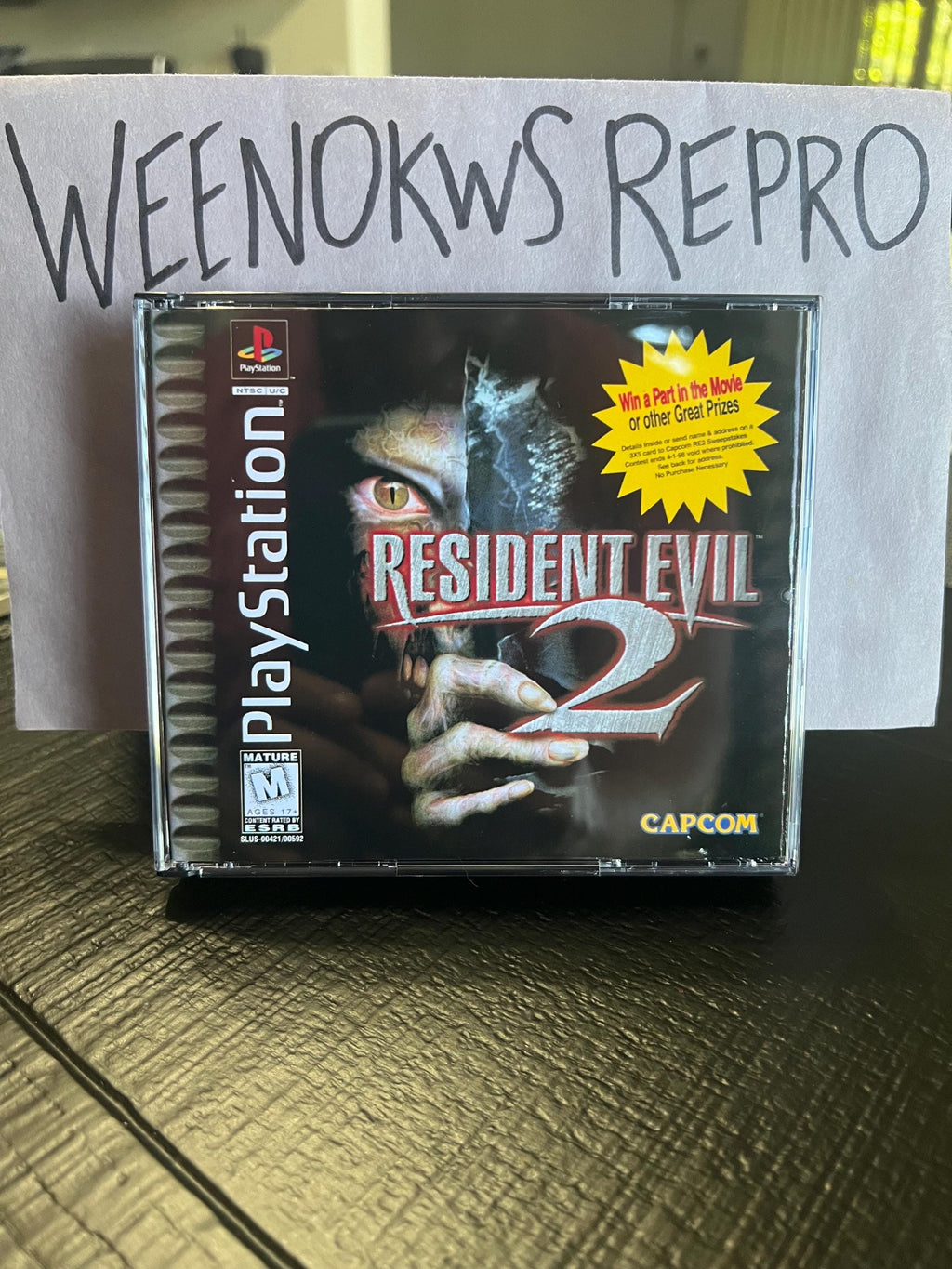 Resident Evil 2 REPLACMENT CASE No Disc ps1