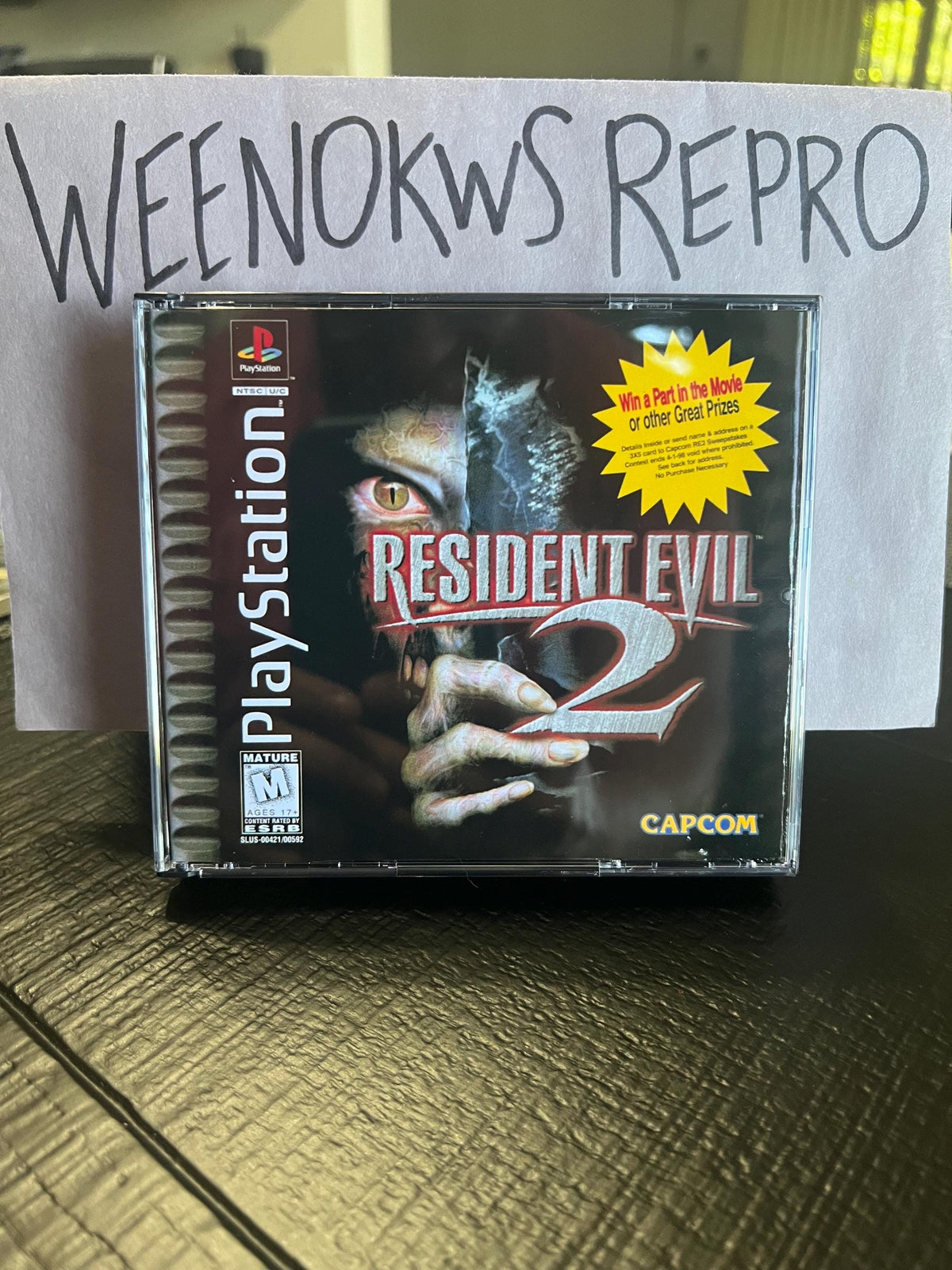 Resident Evil 2 REPLACMENT CASE No Disc ps1