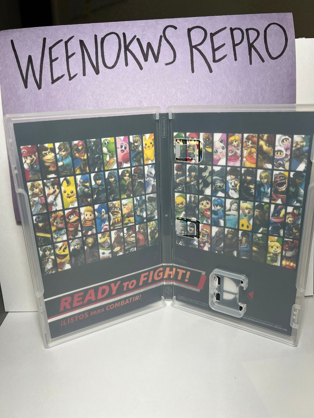 Super Smash Bros Ultimate REPLACEMENT CASE No Game! Nintendo Switch