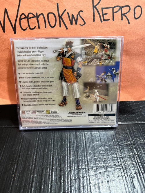 Bushido Blade 2 REPLACMENT CASE No Disc ps1