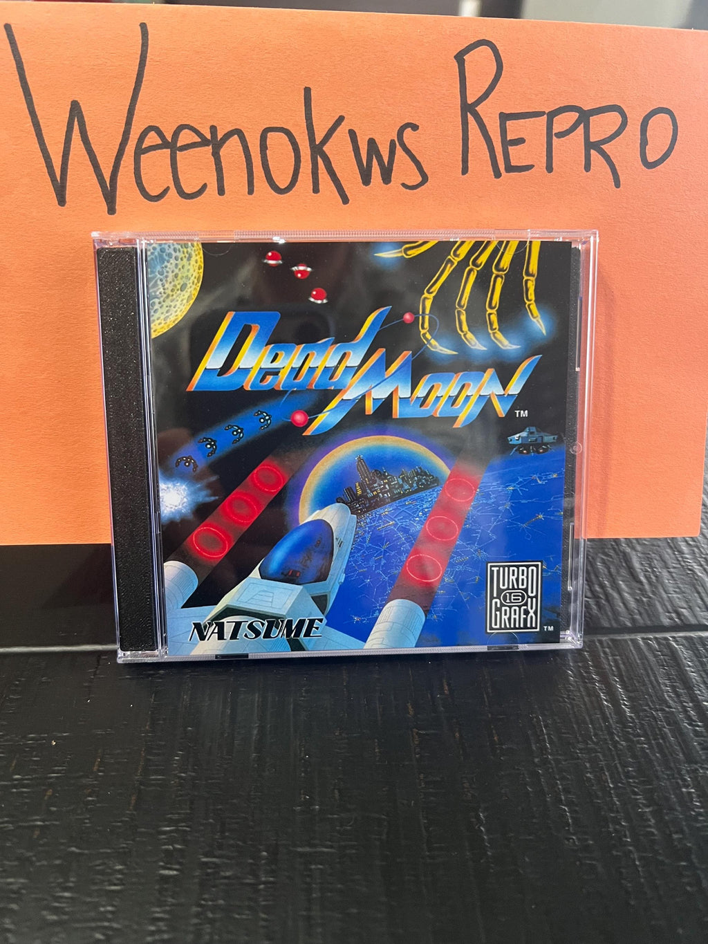 Dead Moon REPRODUCTION Case No Game 3D Printed Turbo Grafx
