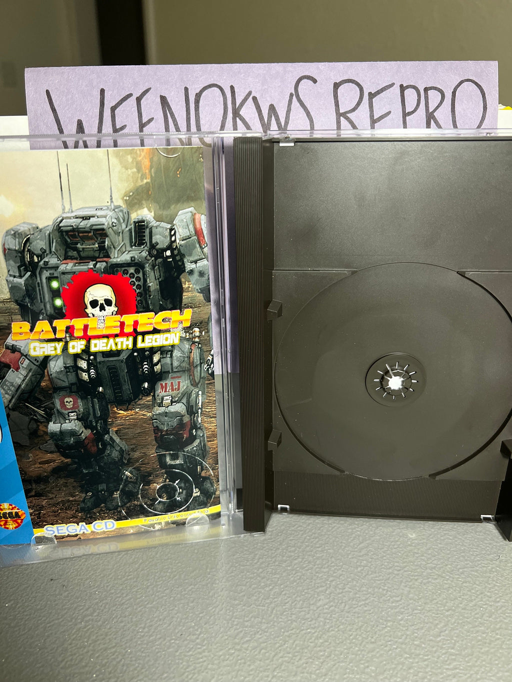 Battletech Grey of Death Legion REPLACEMENT CASE No Disc! Sega Cd