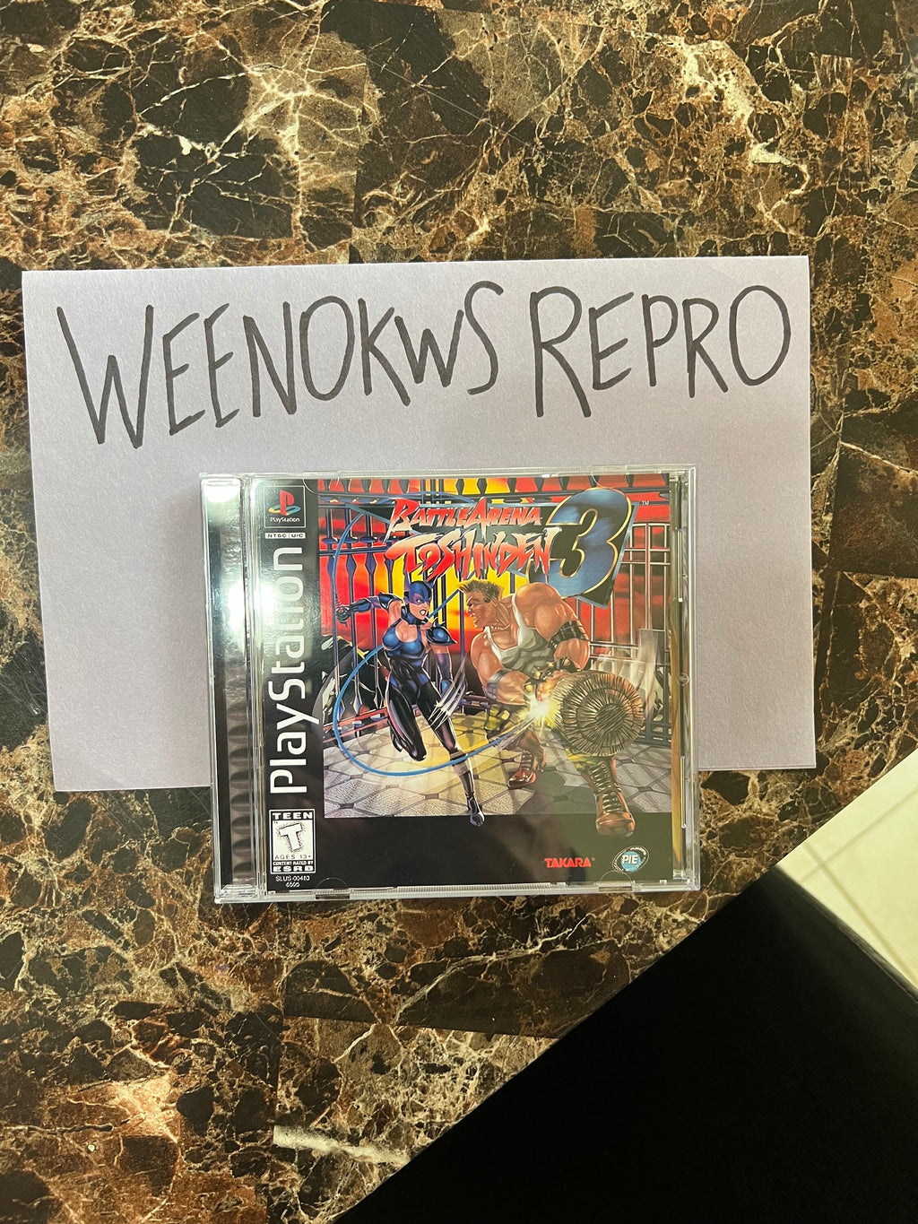 Battle Arena Toshinden 3 REPLACEMENT CASE No Disc! Ps1
