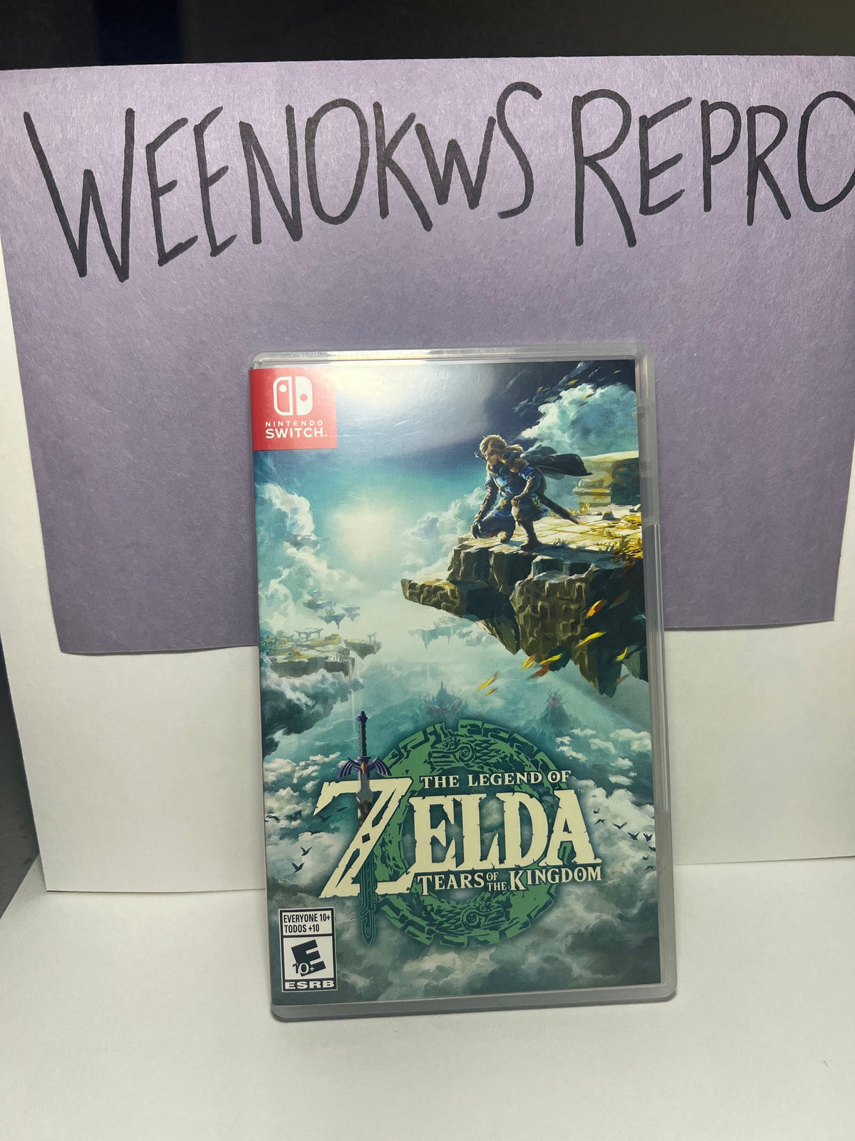 The Legend of Zelda Tears of the Kingdom REPLACEMENT CASE No Game! Nintendo Switch