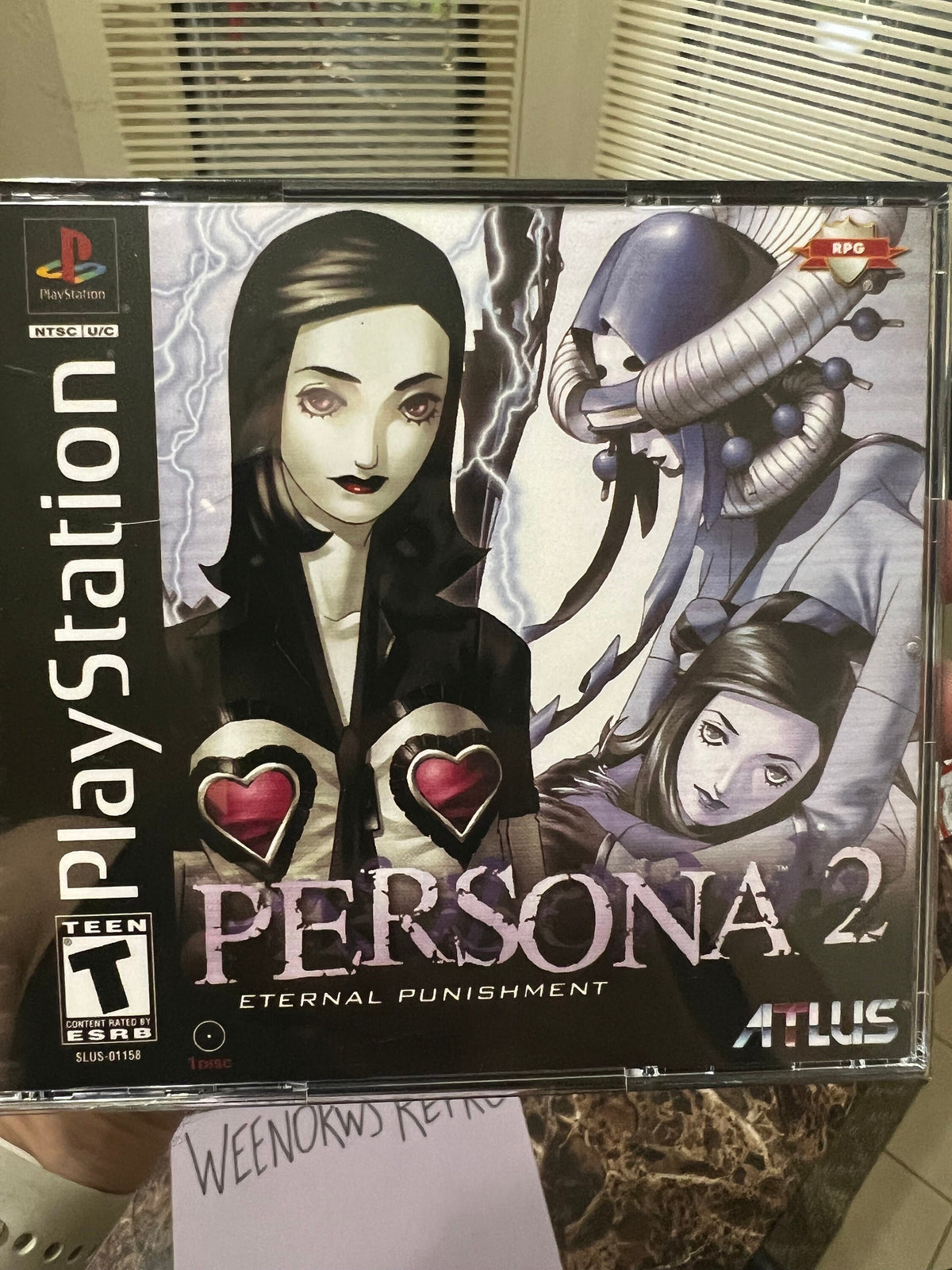 Persona 2 REPLACMENT CASE No Disc ps1