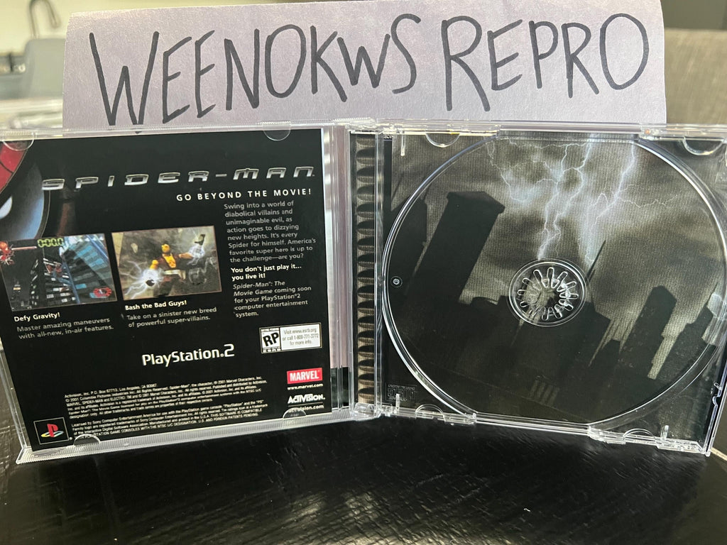 Spiderman 2 Enter Electro REPLACMENT CASE No Disc ps1