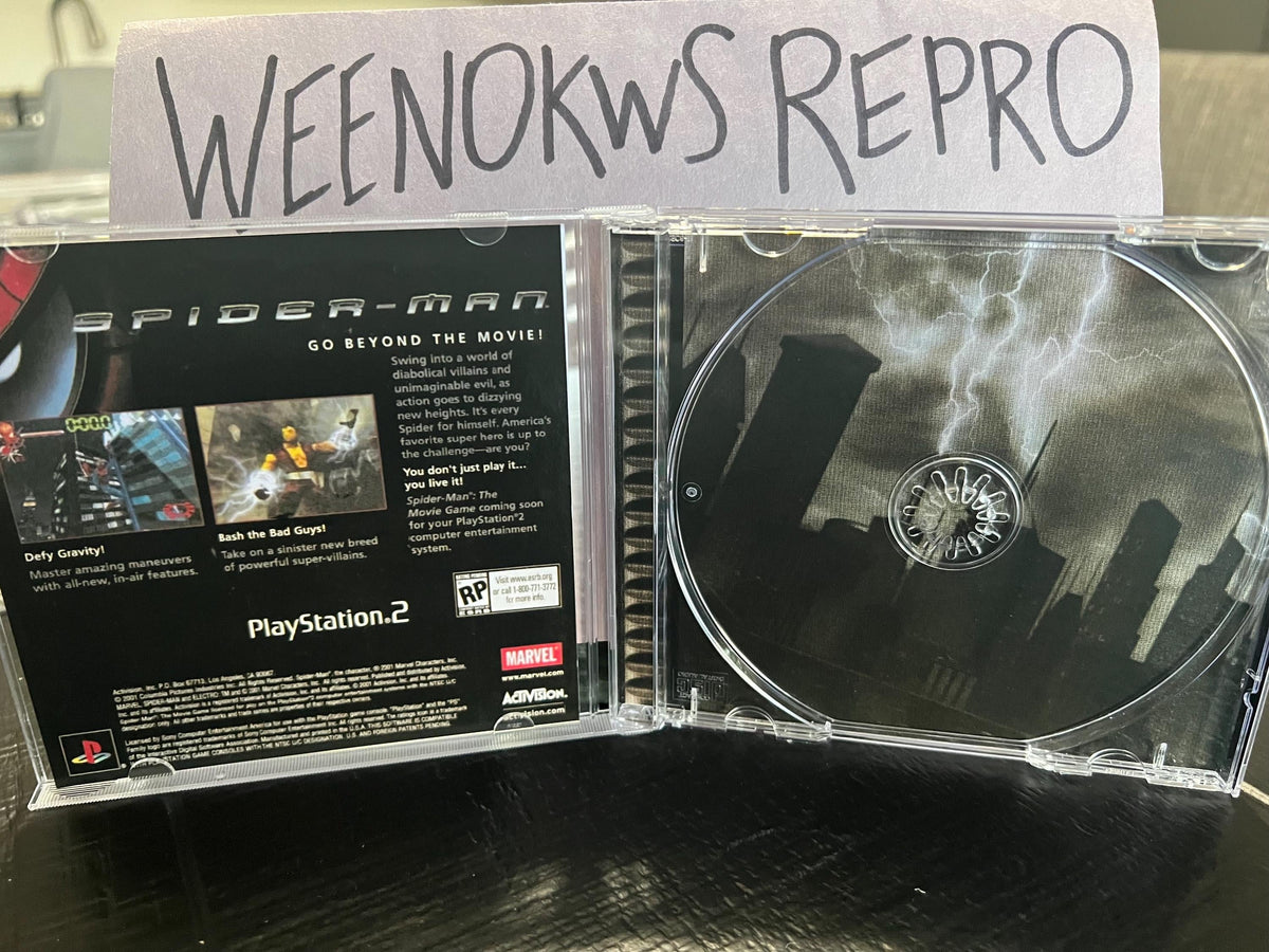 Spiderman 2 Enter Electro REPLACMENT CASE No Disc ps1
