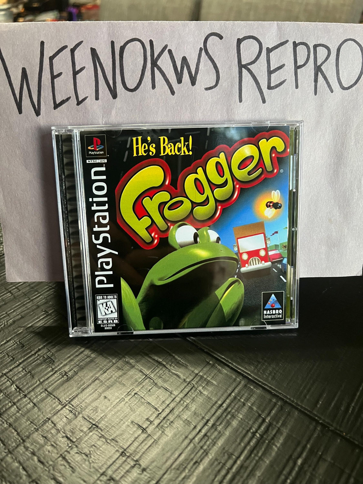 Frogger REPLACMENT CASE No Disc ps1