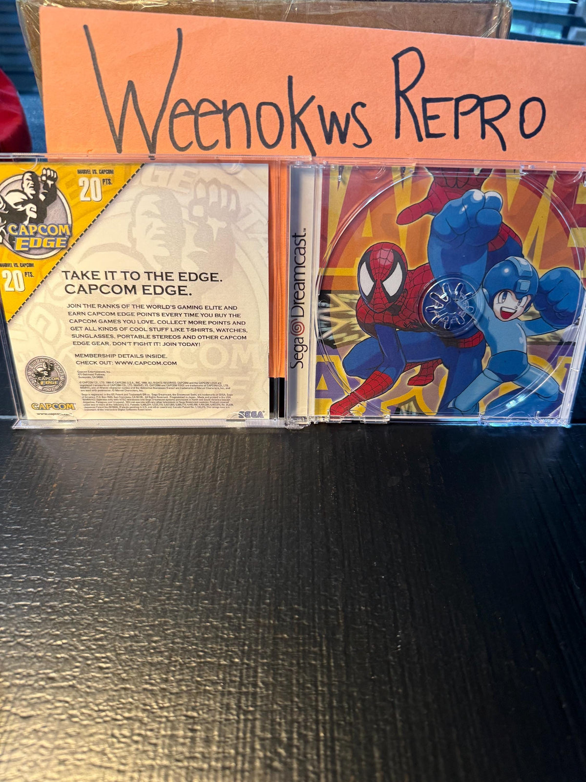 Marvel vs. Capcom: Clash of Super Heroes Dreamcast Reproduction CASE & ART ONLY