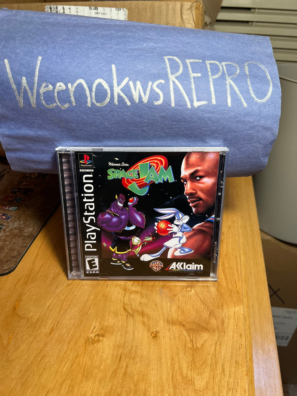 Space Jam REPLACMENT CASE No Game! Ps1