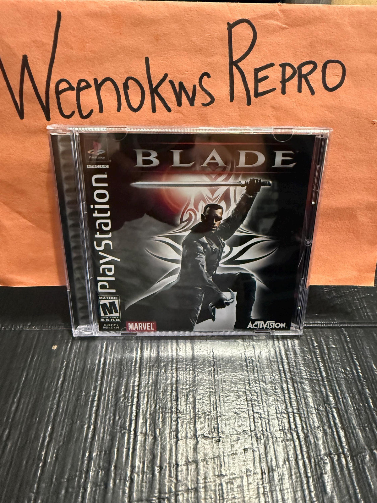 Blade REPLACMENT CASE No Disc ps1