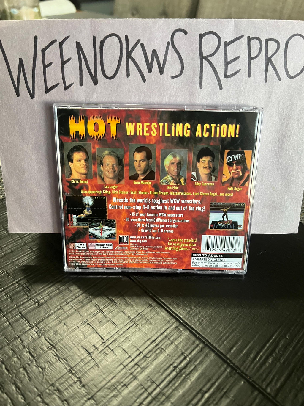 Wcw vs the World REPLACMENT CASE No Disc! Ps1