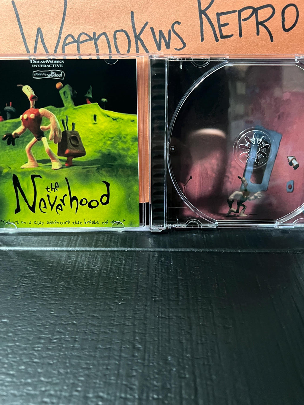 The Neverhood Klaymen REPLACMENT CASE No Game! Ps1 Japan