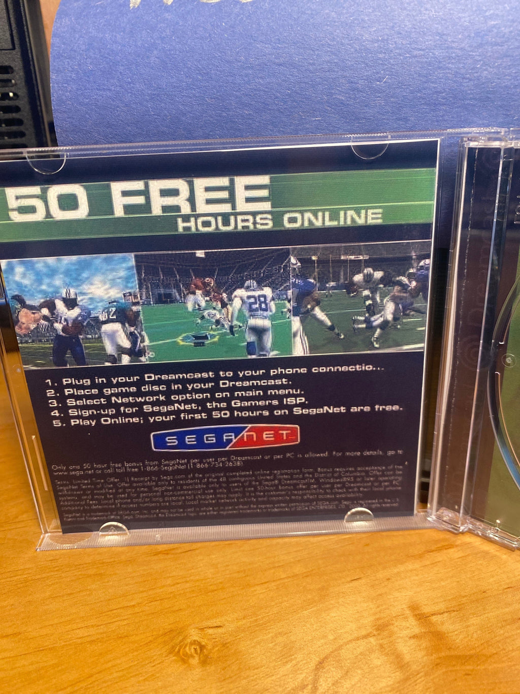 NFL 2K1 REPRODUCTION CASE No Disc Dreamcast