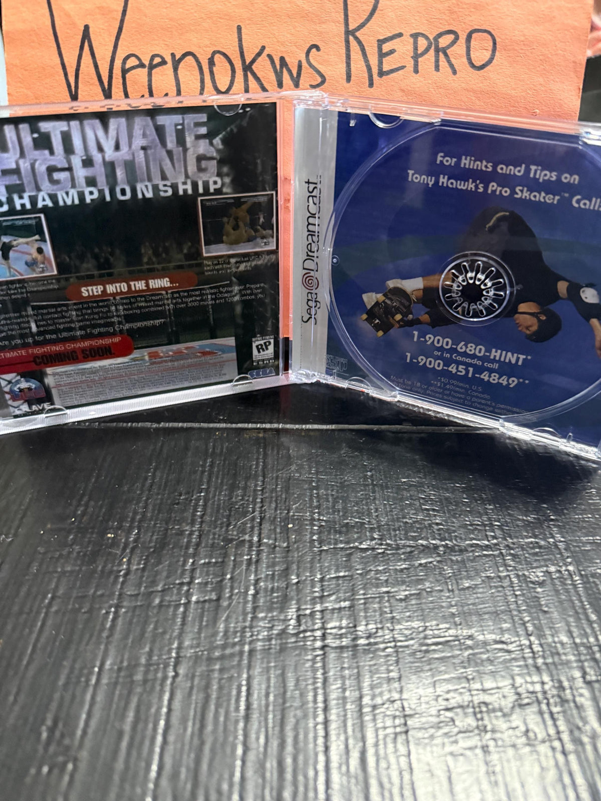 Tony Hawks Pro Skater 1 REPRODUCTION CASE No Disc Dreamcast