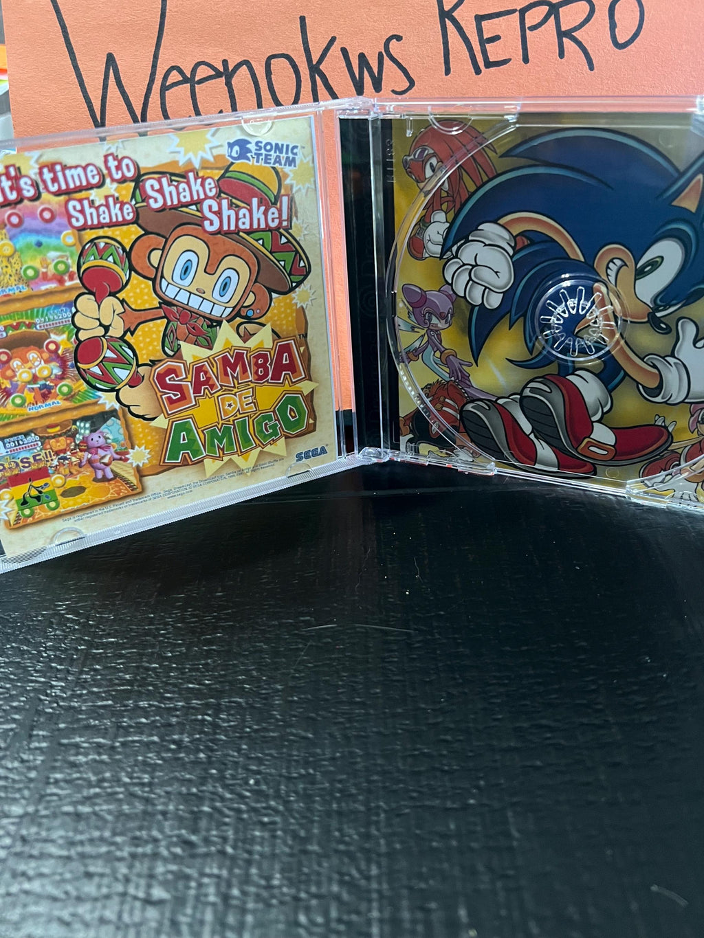 Sonic shuffle Reproduction Case No game Dreamcast