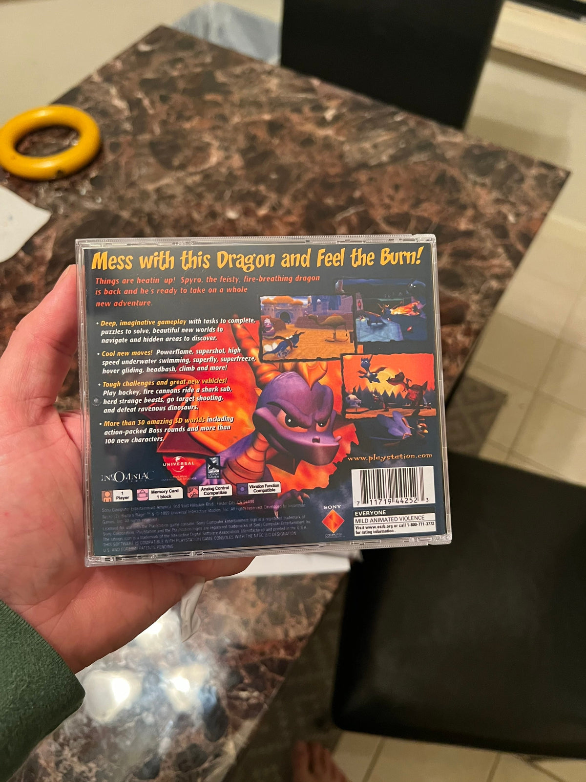 Spyro 2 Ripto’s Rage REPLACMENT CASE No Disc! Ps1