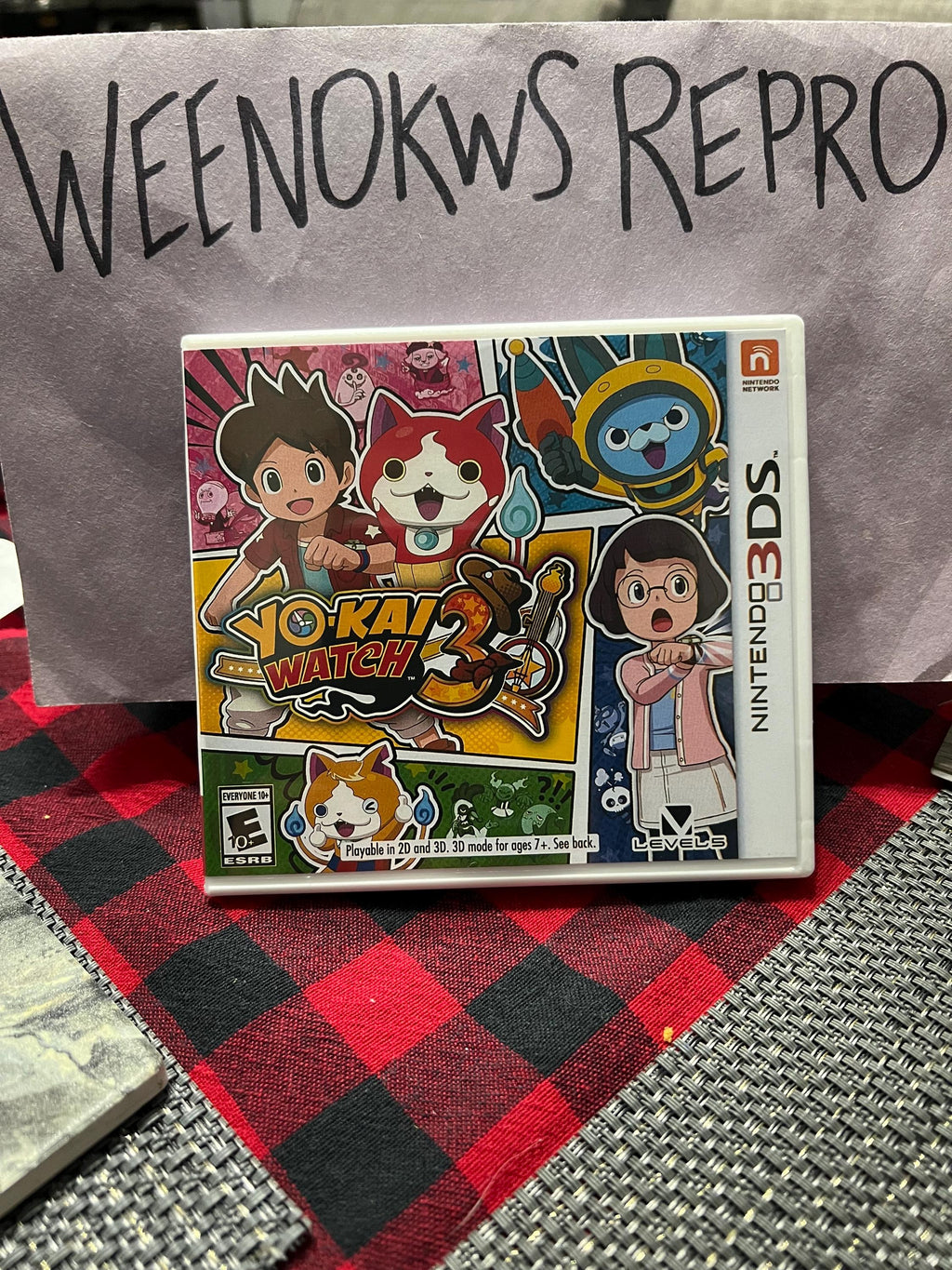Yo Kai Watch 3 REPLACEMENT CASE No Game! Nintendo 3ds