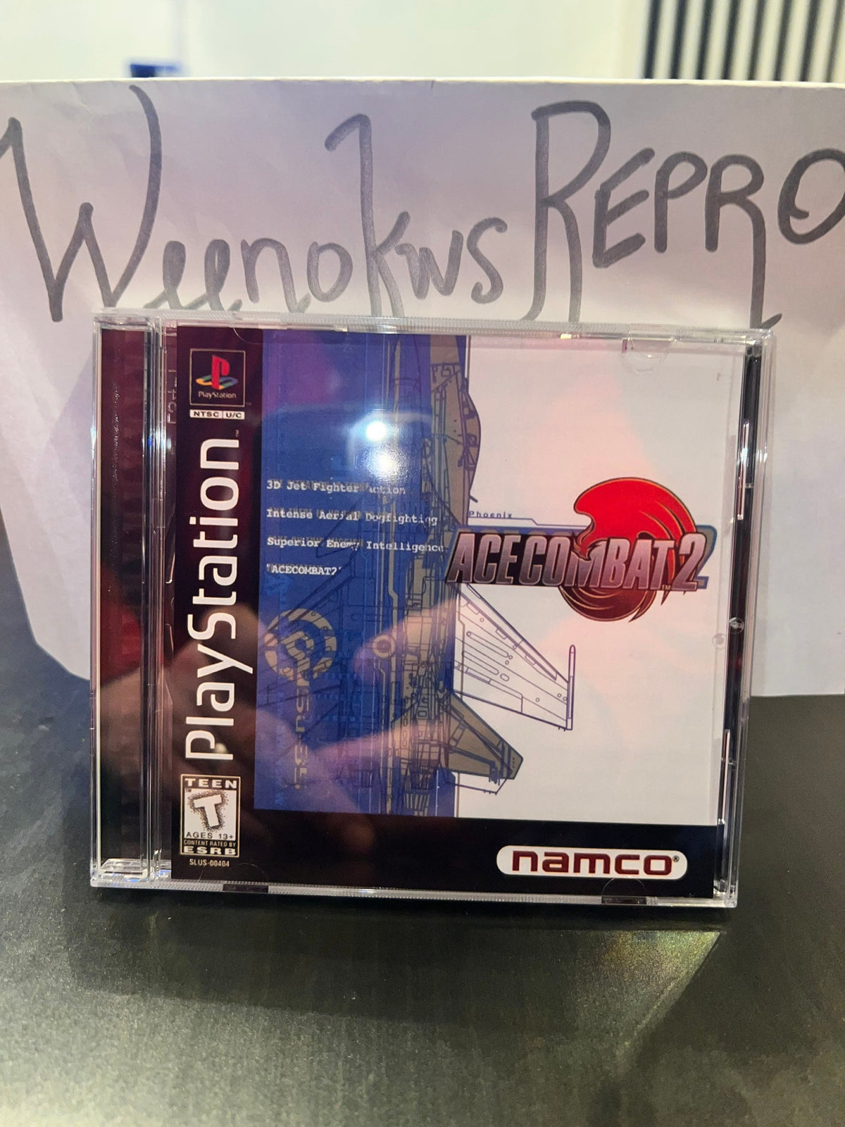 Ace Combat 2 REPLACMENT CASE No Disc! Ps1