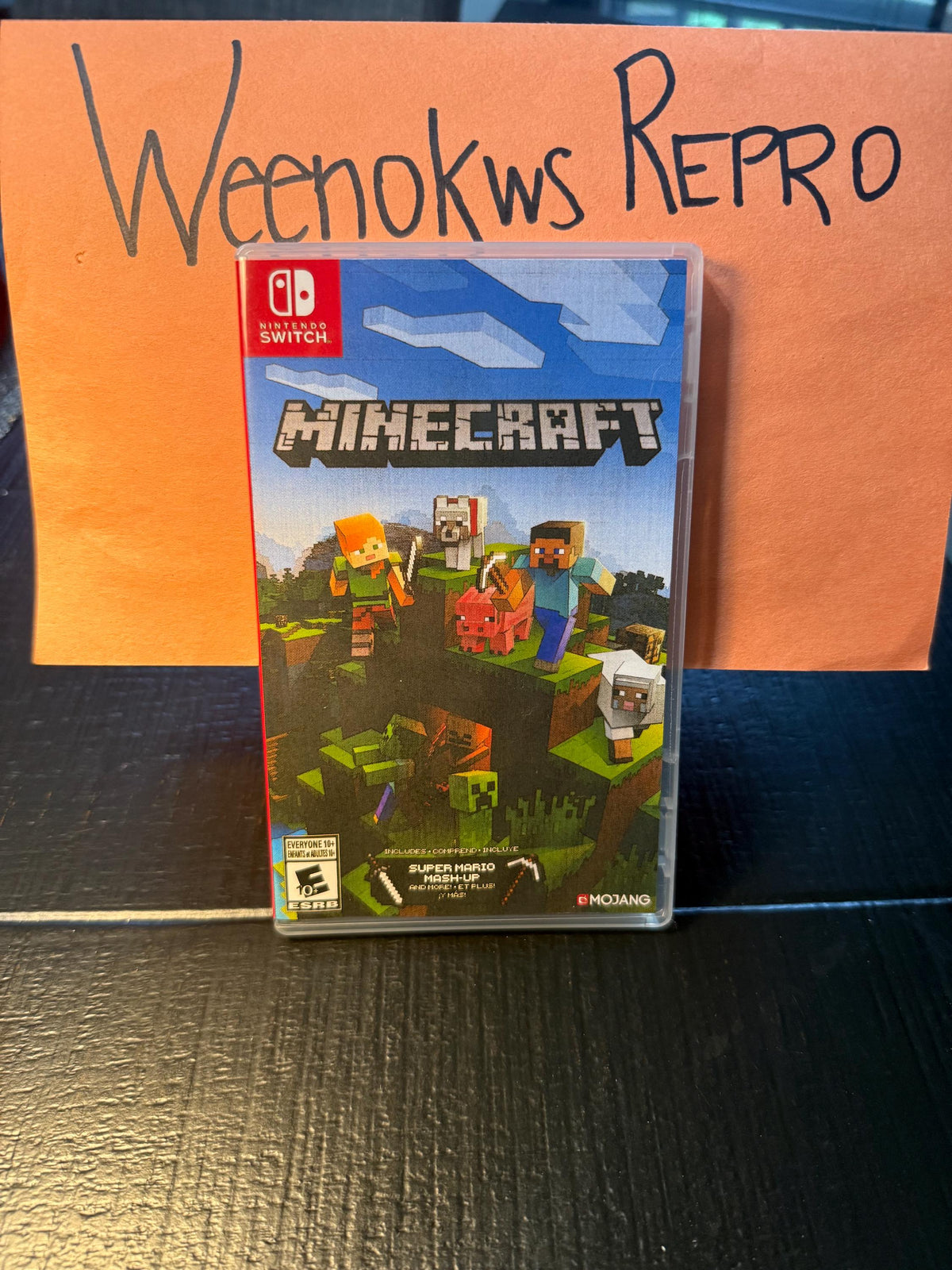 Minecraft REPLACEMENT CASE No Game! Nintendo Switch
