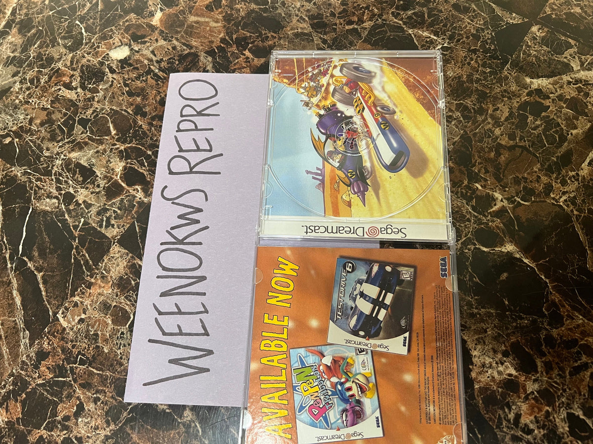 Wacky Races REPRODUCTION CASE No Disc Dreamcast