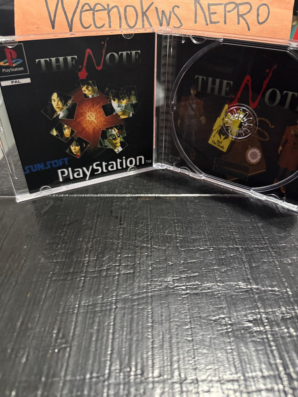 The Note REPLACMENT CASE No Disc! PAL Ps1