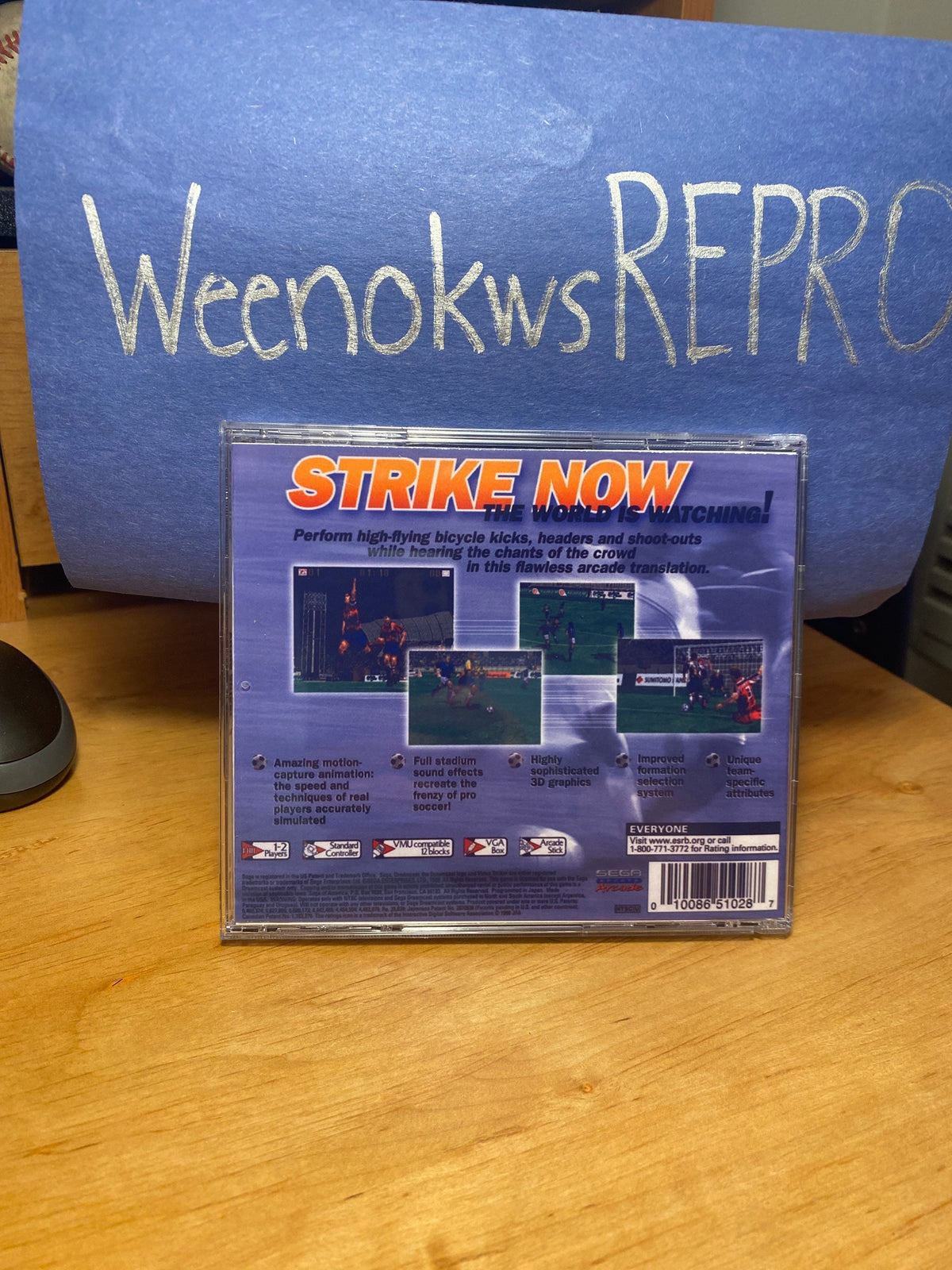 Virtua Striker 2 REPRODUCTION CASE No Disc Dreamcast