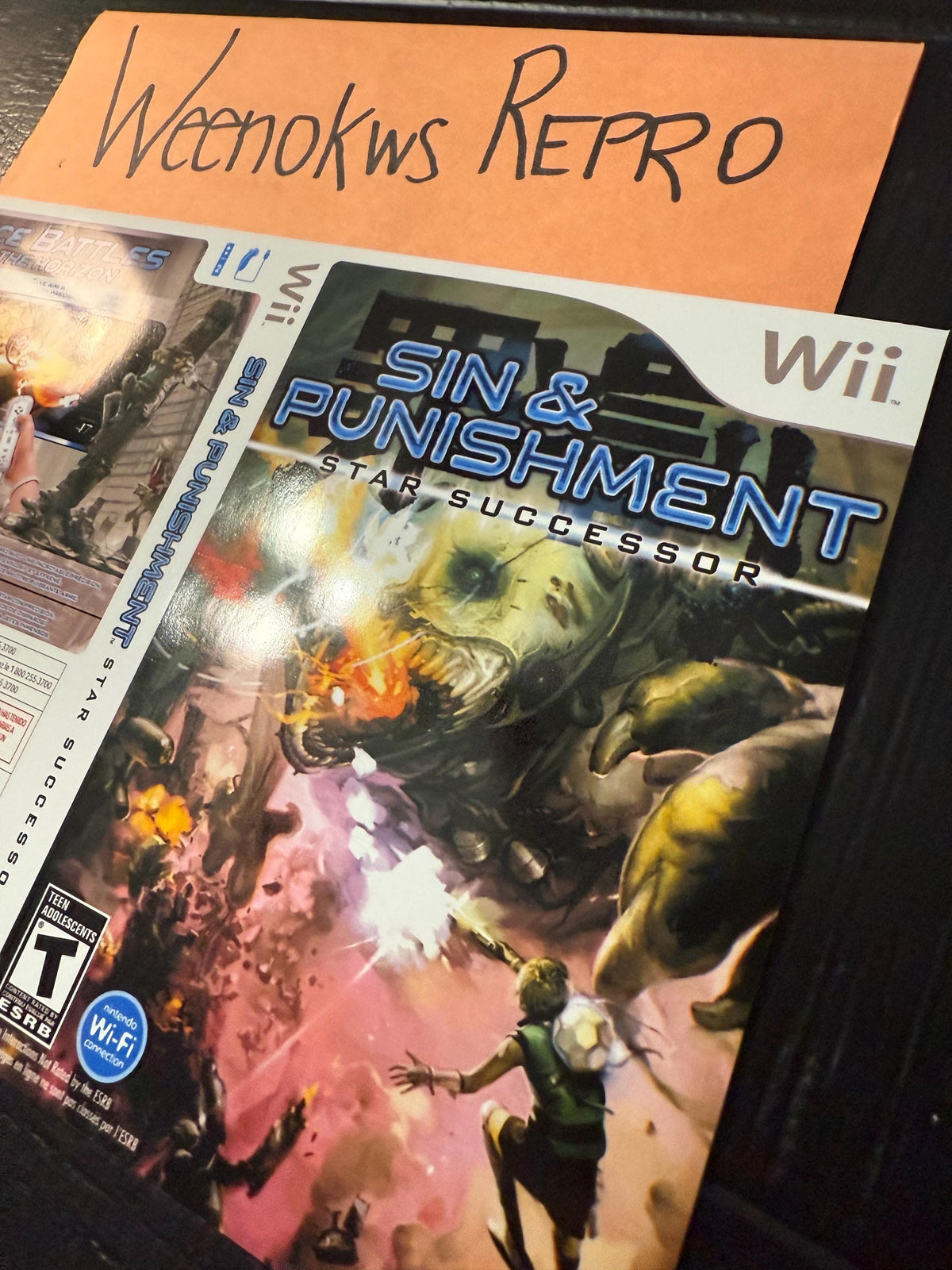 Sin and Punishment Star Successor REPLACEMENT Artwork Only No Case! Nintendo Wii