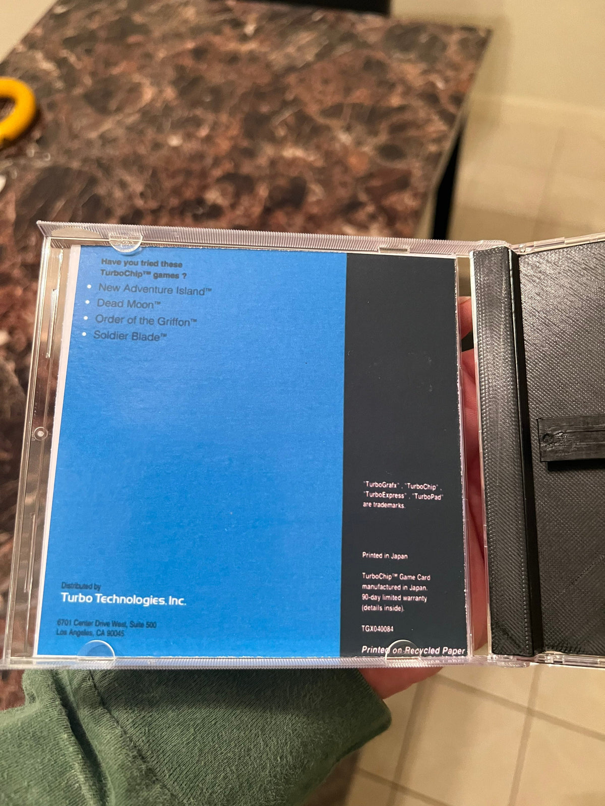 Splatterhouse REPRODUCTION Case No Game 3D Printed Turbo