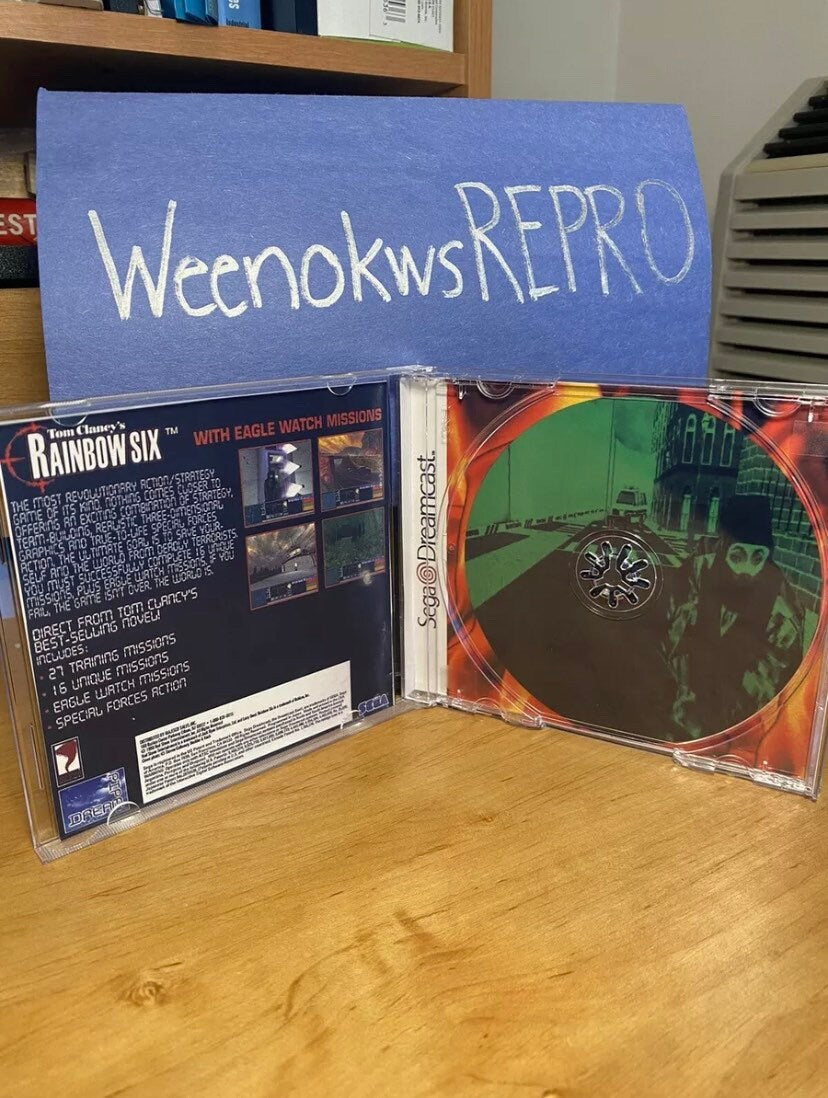 Tom Clancy’s Rainbow Six REPRODUCTION CASE No Disc Dreamcast