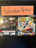 Dragonball Z Ultimate Tenkaichi REPLACEMENT Artwork Only No Case! Ps3