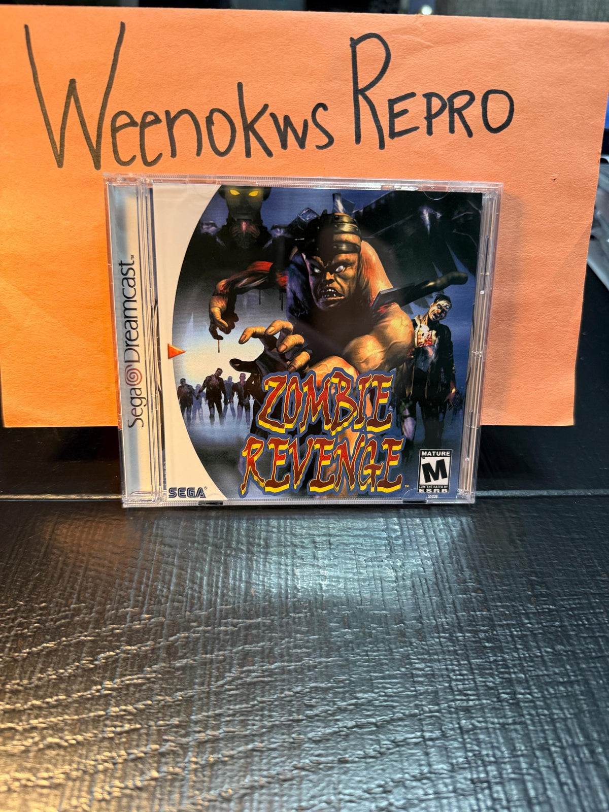 Zombie Revenge Dreamcast REPRODUCTION CASE Only No Disc