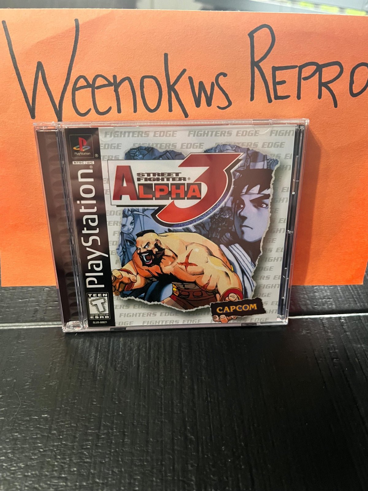 Street Fighter Alpha 3 REPLACMENT CASE No Disc ps1
