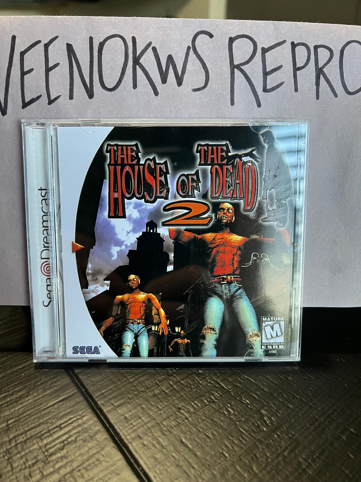 House of the Dead 2 REPRODUCTION CASE No Disc Dreamcast