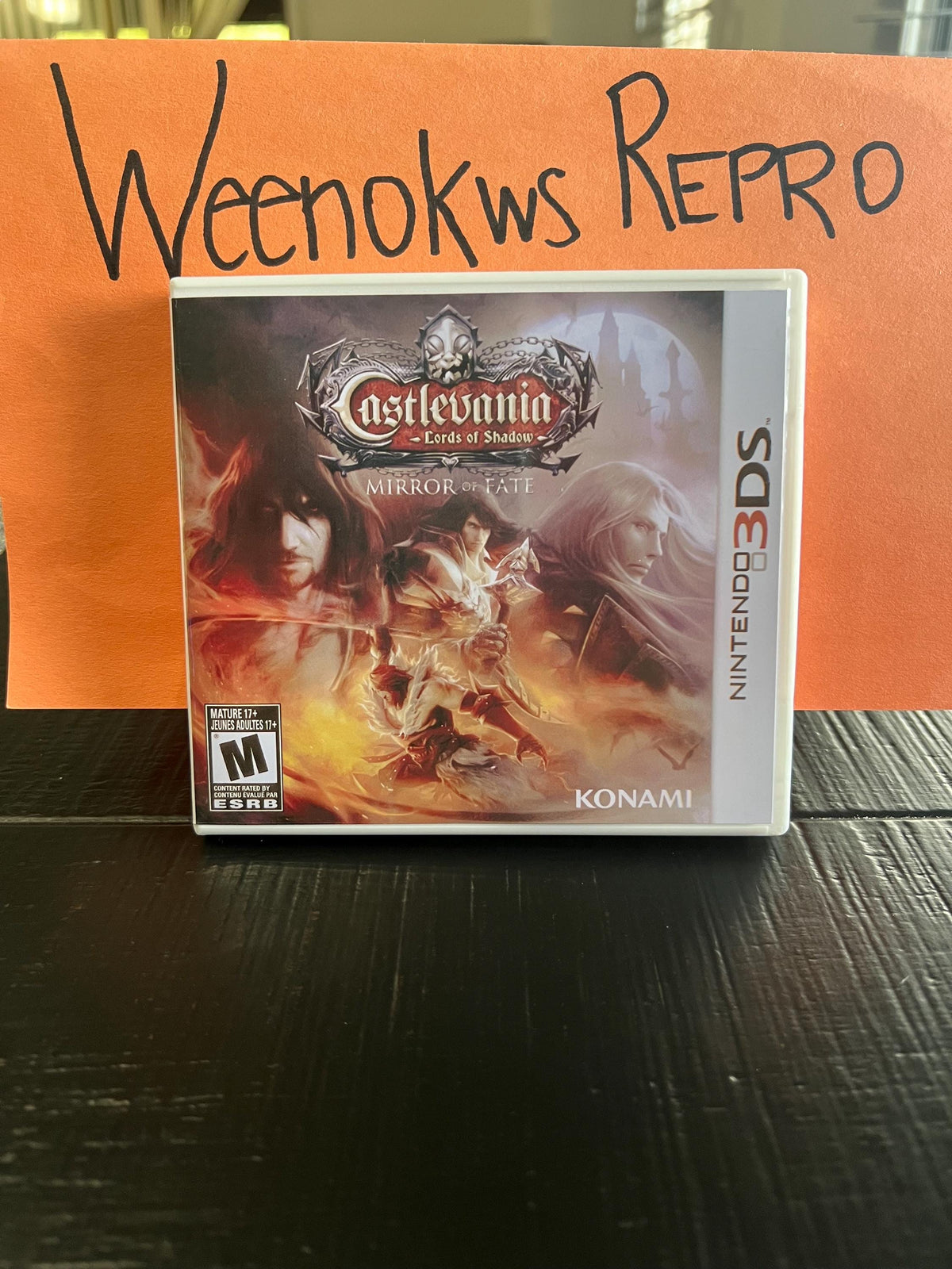 Castlevania Lords Of Shadow Mirror Of Fate REPLACEMENT CASE No Game! Nintendo 3ds