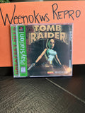 Tomb Raider 1 REPLACMENT CASE No Disc! Ps1 Greatest Hits Version Green Label