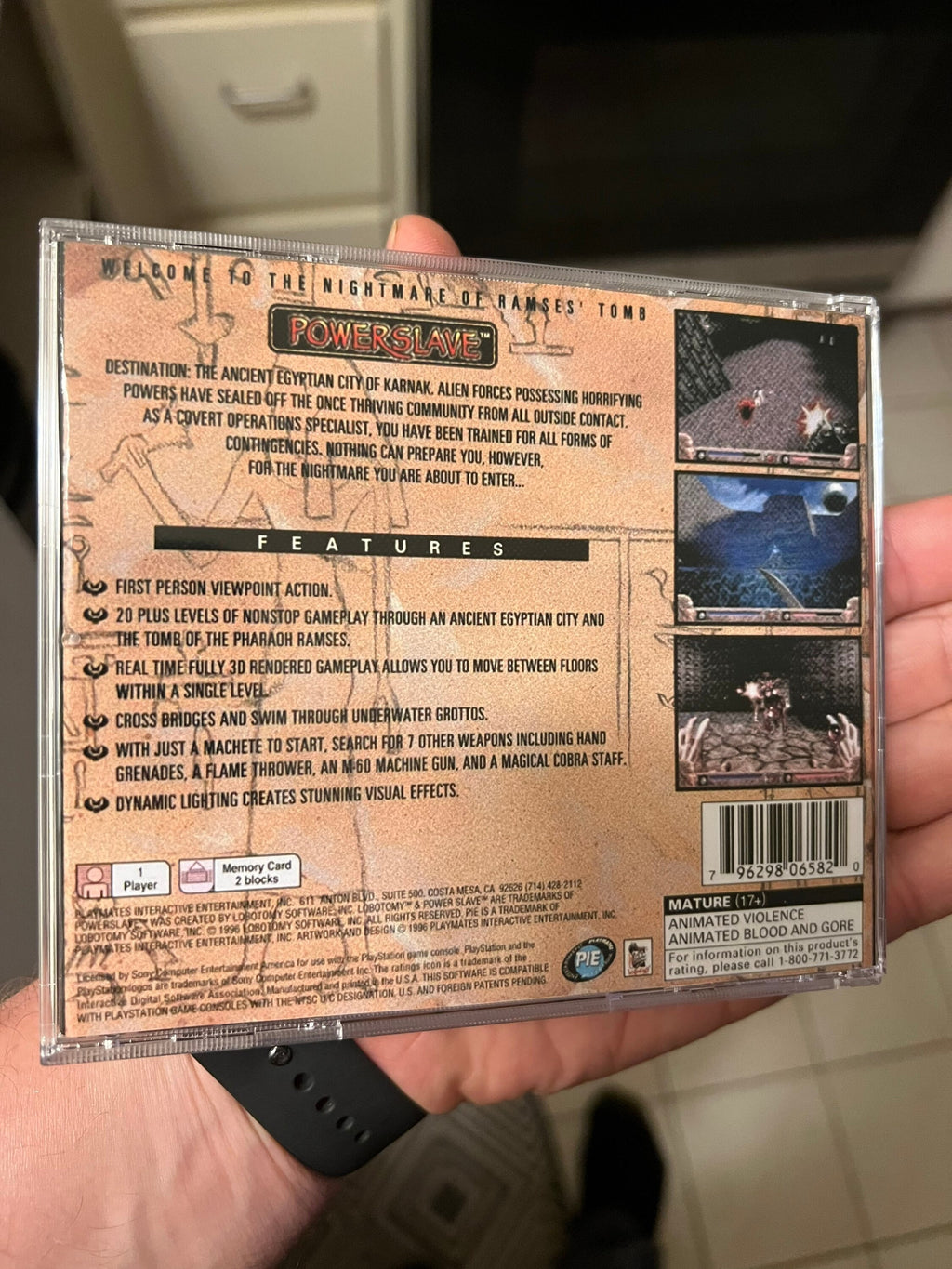 Powerslave REPLACMENT CASE No Disc! Ps1